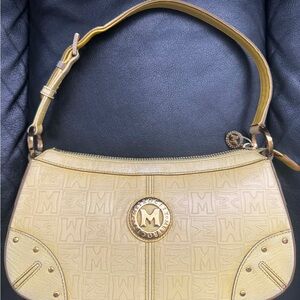 Gold Monogram Shoulder Bag